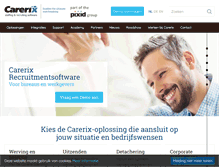 Tablet Screenshot of carerix.com